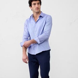 Banana Republic Factory Light Blue Casual Button-Down Shirt